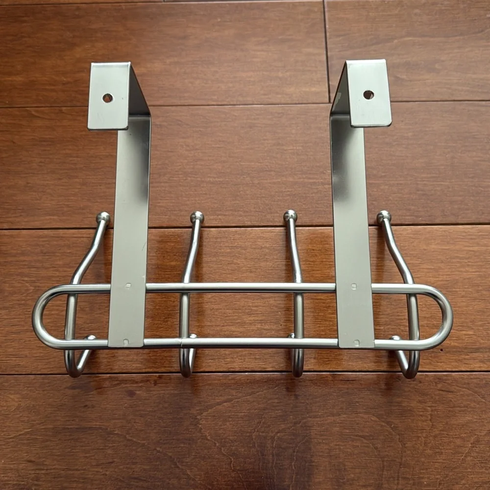 Silver Wall Hook Rack